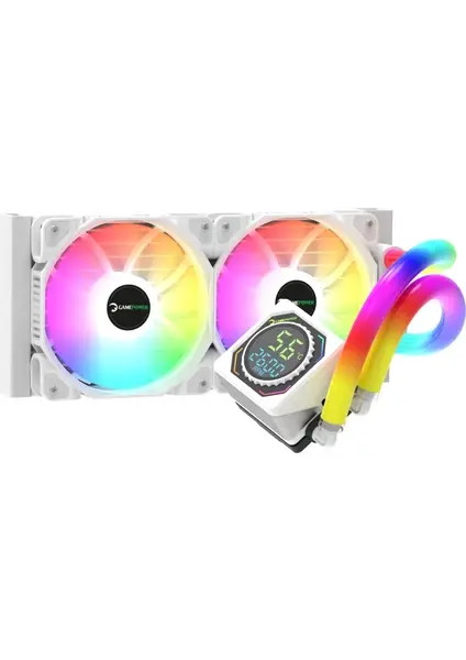 GAMEPOWER BEYAZ SKADI 240 SQUARE ARGB (RGB HORTUM)