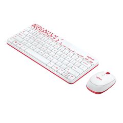 LOGITECH MK240 BEYAZ-KIRMIZI WRL K+M SET