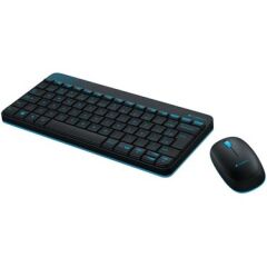 LOGITECH MK240 SİYAH-MAVİ WRL K+M SET