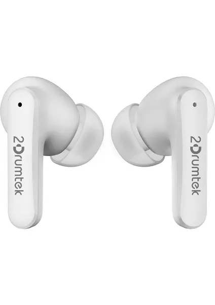 A4 TECH 2DRUMTEK B25 G.WHITE TWS BT5.2-M.O.C.IBLUETOOTH KULAKLIK beyaz