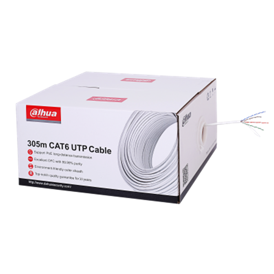 Dahua DH-PFM920I-6UN-C UTP CAT6 305M Bakır Network Kablosu