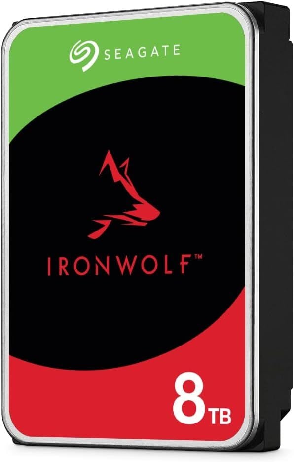 Seagate IronWolf 3,5'' 8TB 256MB 7200 RV Sensör, Sata 3, 7/24 Nas Diski
