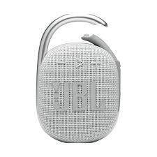 JBL Clip 4 Bluetooth Portable Speaker with Integrated Carabiner IP67 Waterproof and Dustproof White
