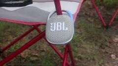 JBL Clip 4 Bluetooth Portable Speaker with Integrated Carabiner IP67 Waterproof and Dustproof White