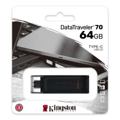 Kingston DataTraveler DT70 64GB USB 3.2 Gen 1 Flash Bellek