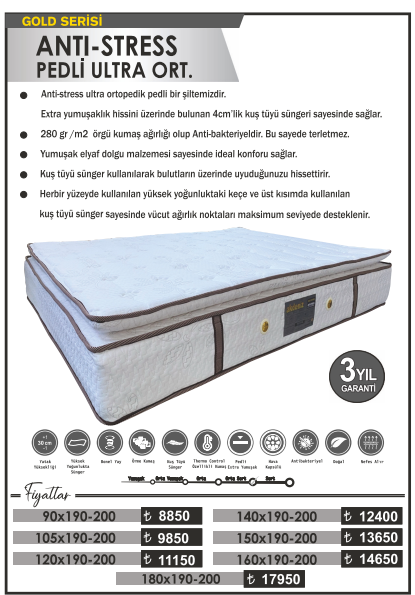 ANTI STRESS PEDLİ ULTRA ORTOPEDİC