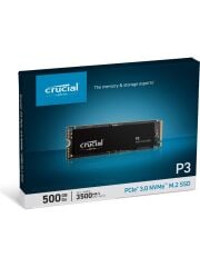 Crucial P3 500GB SSD m.2 NVMe PCIe 3500 - 1900MB/s , 2280 ,Gen 3