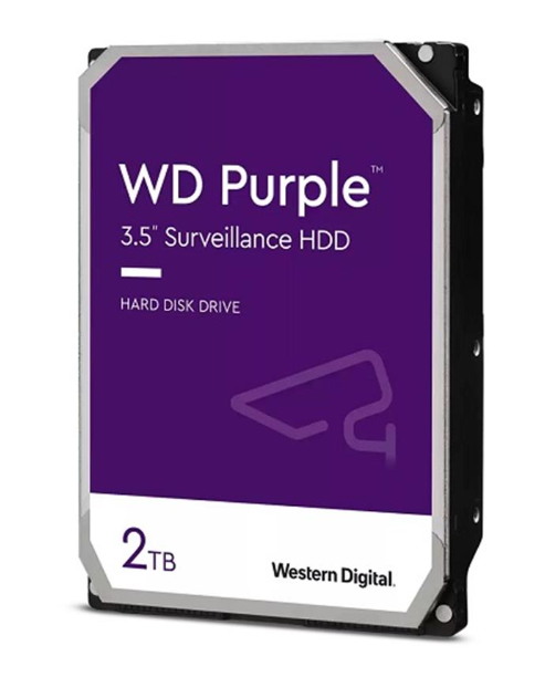 WD PURPLE 3.5'' 2TB 5400RPM SATA3 64MB 7/24 HDD Kamera Güvenlik Disk