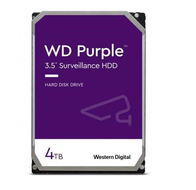 WD PURPLE 3.5'' 4TB 64MB 5400rpm SATA3 HDD Kamera Güvenlik Disk