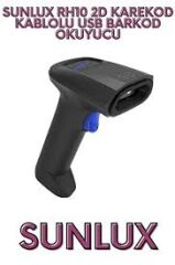 SUNLUX RH10 2D KAREKOD KABLOLU USB BARKOD OKUYUCU