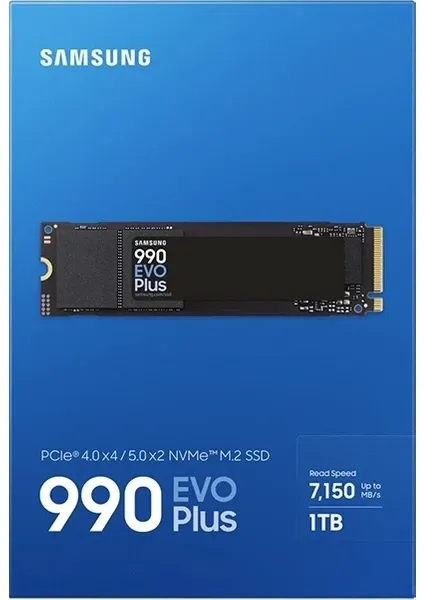 SAMSUNG 990 EVO PLUS 1TB NVME GEN4 SSD 7150/6300