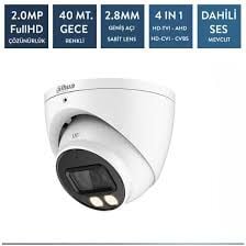 DAHUA HAC-HDW1209TQ-A-LED-0280B 2MP 2.8MM FULLCOLOR DOME SESLI HD-CVI KAMERA