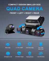 PRUVEEO D90-4CH FHD WI-FI GPS + 128GB SD KART ARAÇ KAMERASI