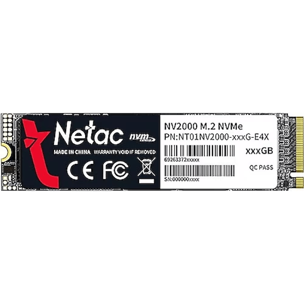 Netac NV2000 256GB SSD m.2 NVMe 2500-1000 MB/s , PCIe Gen3.1 x4