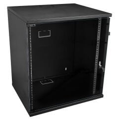 S-link SL-U12 Yeni Nesil 12U Soho Rack Kabin W 530mm D 400mm Siyah
