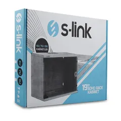 S-Link SL-4U Soho Rack Kabin 19 Inc W 530 mm D 400 mm Kabinet