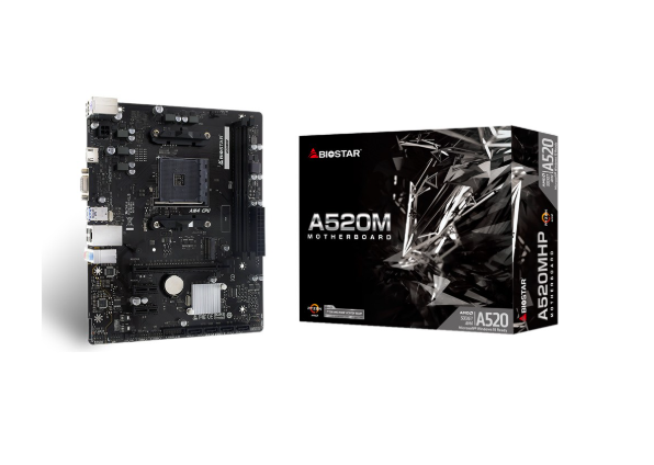 Biostar A520MHP AMD AM4 DDR4 4400 HDMI VGA M2 mATX