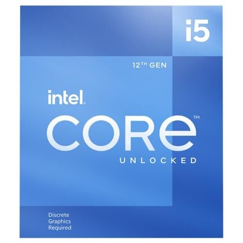 Intel i5-12400F 2.5 GHz 4.4 GHz 18MB LGA1700P-Tray VGAsız, fanlı İşlemci