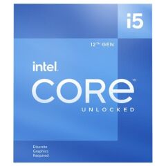 Intel i5-12400F 2.5 GHz 4.4 GHz 18MB LGA1700P-Tray VGAsız, fanlı İşlemci
