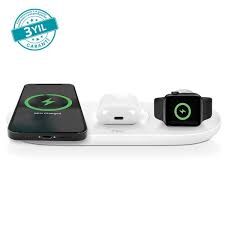 TTEC Smartcharger AIR iPHONE+Apple WATCH+AIRPODS KABLOSUZ HIZLI ŞARJ ALETİ VE PD 20W SEYAHAT ŞARJ ALETİ