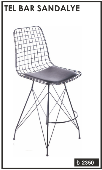 TEL BAR SANDALYE