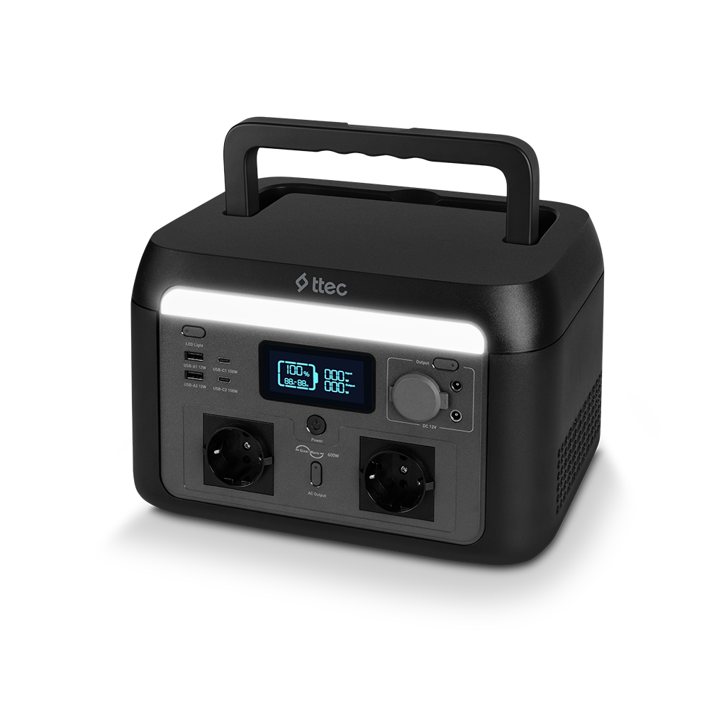 ttec PowerMax Pro 600W Taşınabilir Güç İstasyonu