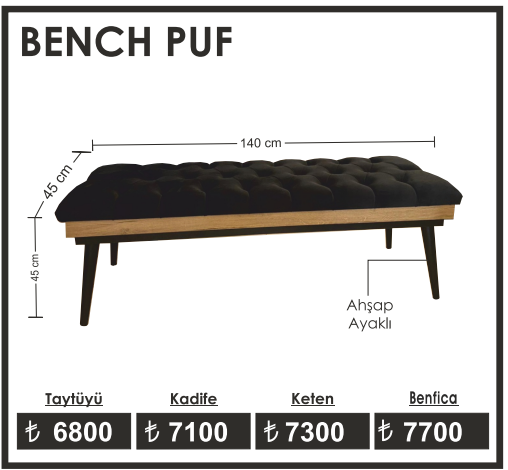 BENCH PUF