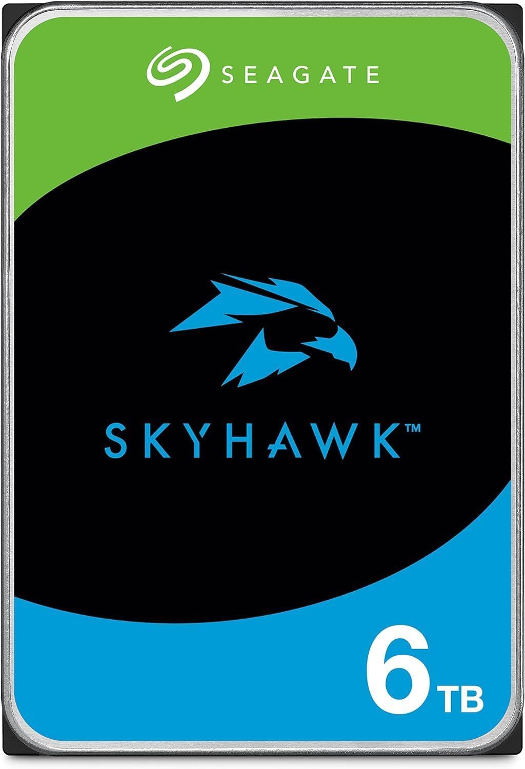 Seagate SkyHawk 3,5'' 6TB 256MB 5400 RV Sensör, Sata 3, 64HD Kamera, 7/24 Güvenlik Diski