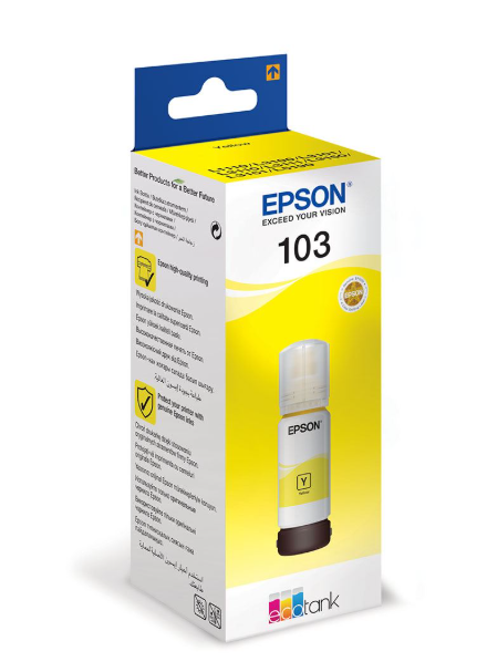 EPSON 103 SARI C13T00S44A MÜREKKEP 65ML