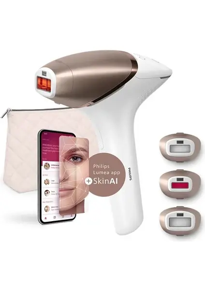 Philips Lumea Ipl Hair Removal 9900 .BRI958 Lazer Epilasyon Cihazı(4 Akıllı Başlık (Çanta/koruyucu Gözlük Hediyeli))