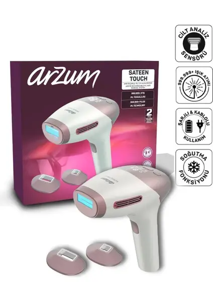 ARZUM SATEEN TOUCH ŞARJLI EPİLASYON CİHAZI(AR178)