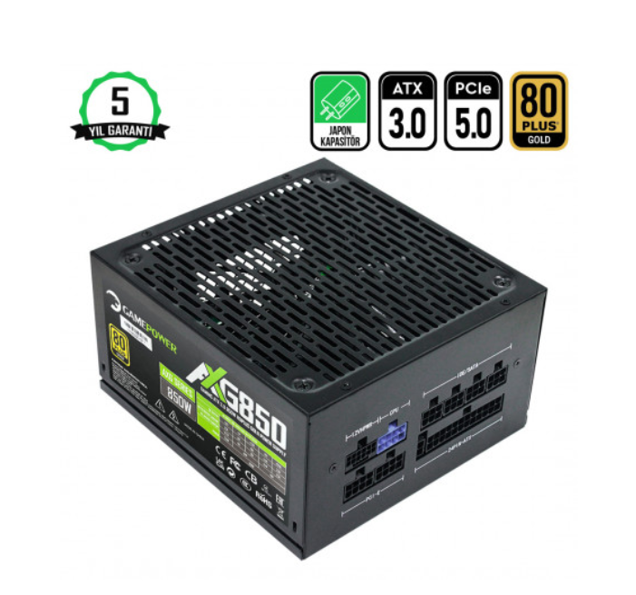 GAMEPOWER AXG-850 80+ (GOLD) 850W FULL MODÜLER PSU