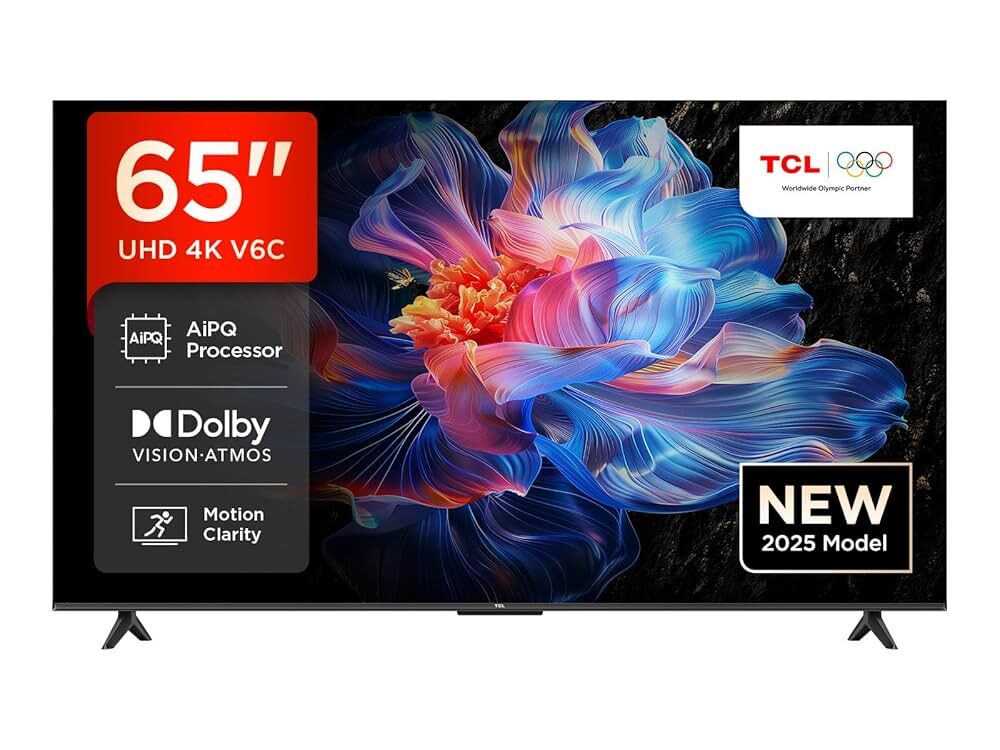 TCL  V6C 4K Ultra HD, HDR 10+, Google TV (2025) 65