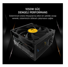 JAMES DONKEY JDP1050 APFC 12CM 80+ BRONZE 1050W Power Supply