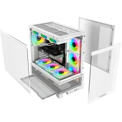 Twisted Minds TM-245-3-W Phantek - 07 Mid Tower Oyuncu Kasası, Beyaz