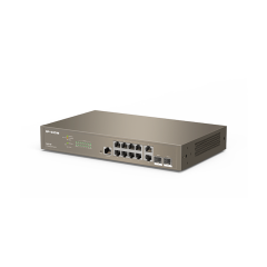 IP-com G5312F 8 Port Gigabit + 2XGB Rj45/SFP Uplink Console Port L3 Cloud Yönetilebilir Switch
