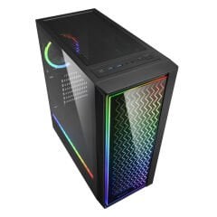 Sharkoon RGB-LIT-200 RGB ATX Mid-Tower Siyah Oyuncu Kasası