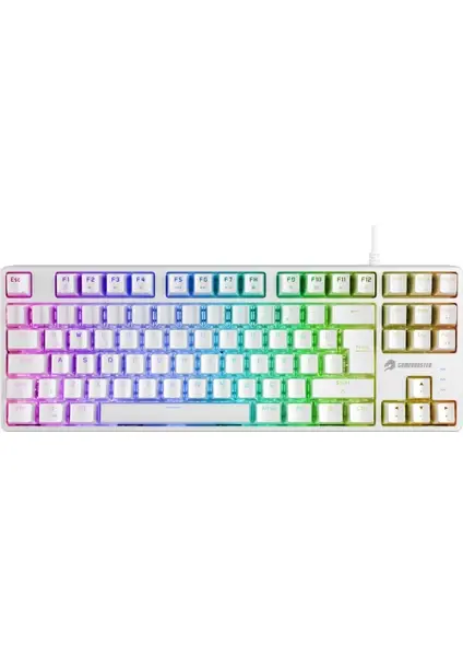 GAMEBOOSTER G23W ENIGMA RGB RED SWITCH MEKANIK BEYAZ GAMING KLAVYESI