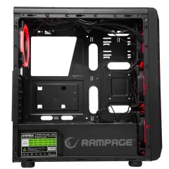 Rampage Shadow 600W Mid Tower Siyah Oyuncu Kasası