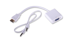 QPORT Q-HD-VGJ HDMI TO VGA ÇEVİRİCİ + SES ÇEVİRİCİ