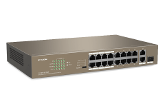 IP-Com F1118P-16-150W 16 Bağlantı Noktalı POE 16FE+2GE/1SFP Yönetilmeyen Switch
