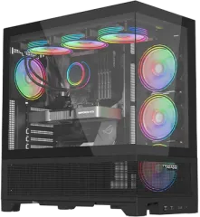 Twisted Minds TM-245-3-B Phantek - 07 Mid Tower Oyuncu Kasası, Siyah
