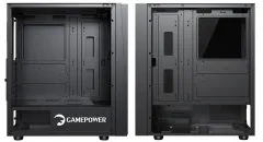 GamePower Ravadin ATX 3* ARGB Infinity Fan Gaming RGB Kasa 500W 80+ Bronze Dahili PSU