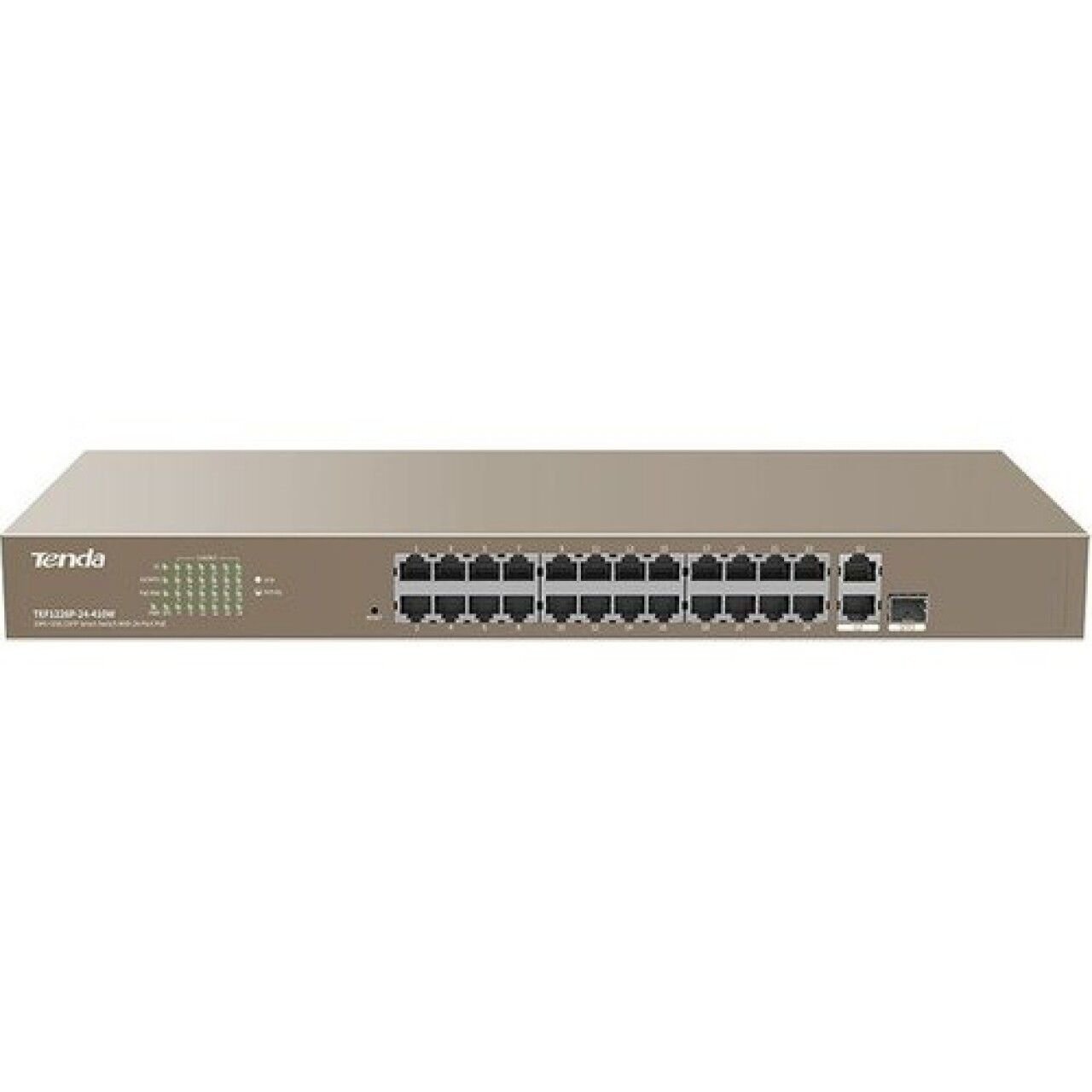 Tenda TEF1126P-24-250W 24 Port 10/100 Mbps PoE Yönetilemez Switch