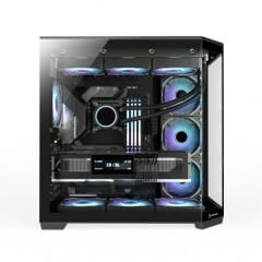 GamePower Warcry Vertex 3xARGB Kavisli Temper Cam 750W +80 Type-C ATX Gaming Kasa