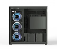 GamePower Warcry Vertex 3xARGB Kavisli Temper Cam 750W +80 Type-C ATX Gaming Kasa