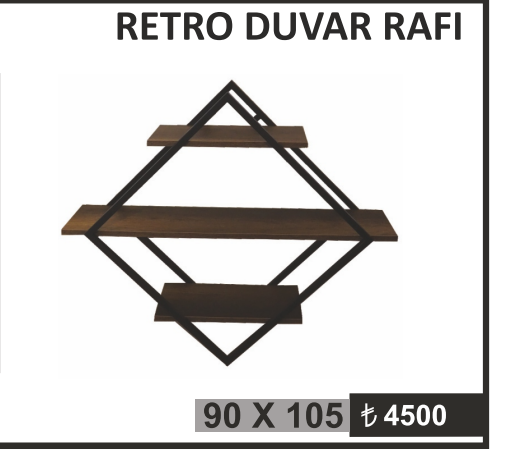 RETRO DUVAR RAFI
