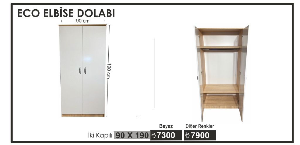 ECO ELBİSE DOLABI