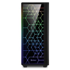 Sharkoon RGB-LIT-100 RGB ATX Mid Tower Siyah Oyuncu Kasası