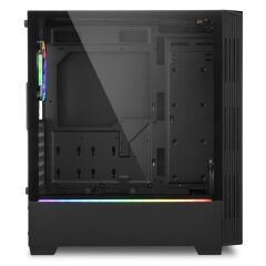 Sharkoon RGB-LIT-100 RGB ATX Mid Tower Siyah Oyuncu Kasası